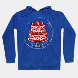 Cute strawberry cake gift ideas Hoodie